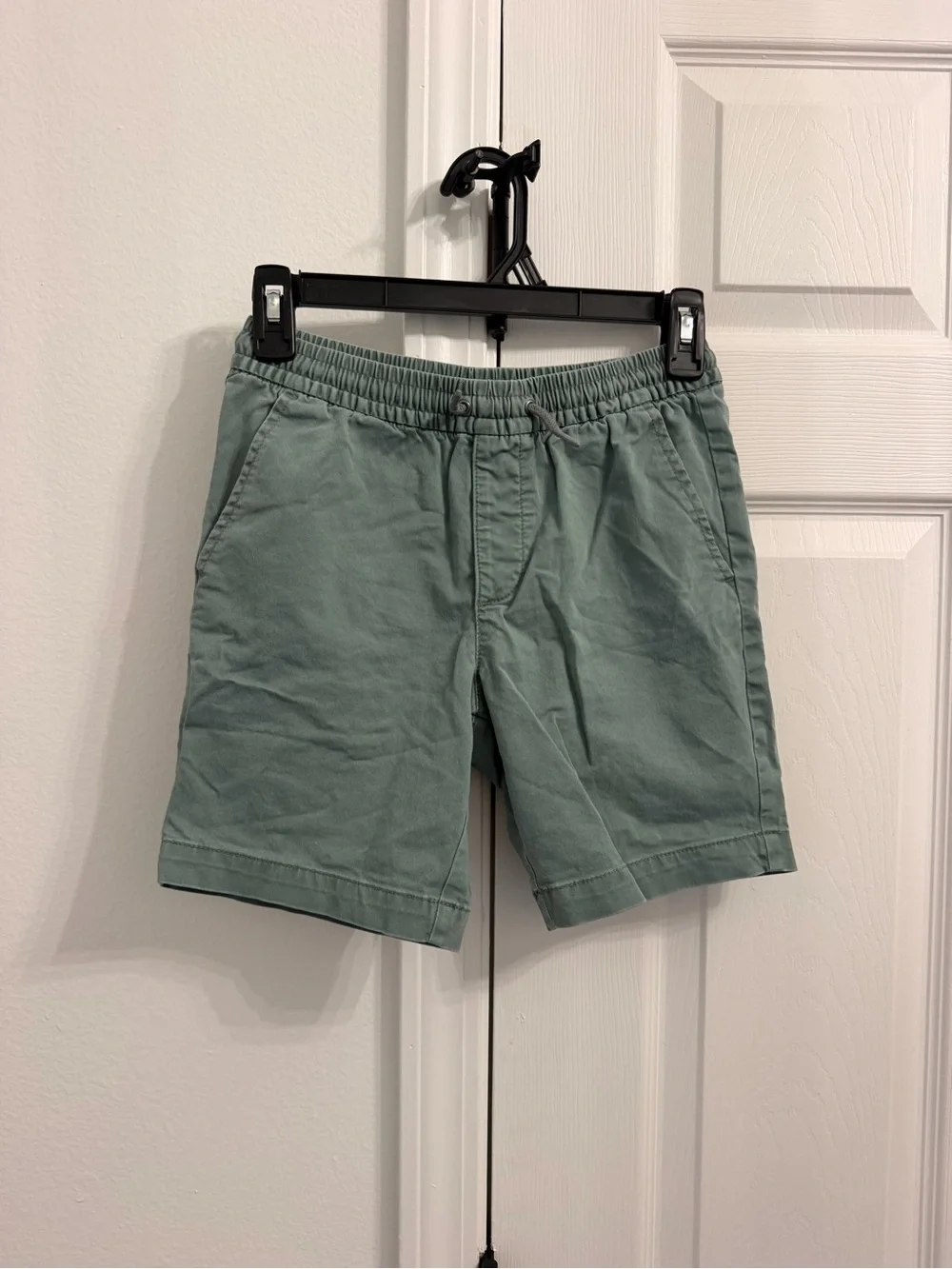GAP Men's Sage Green Flat Front Elastic-Waist Shorts